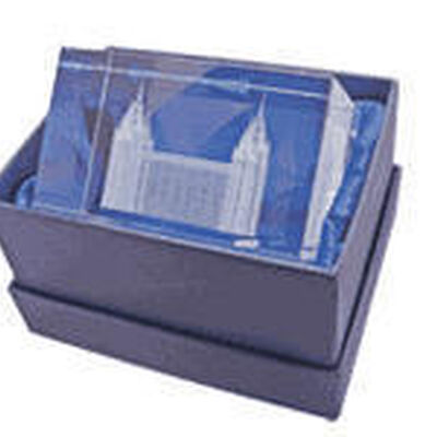 Salt Lake Temple Crystal Cube, , large