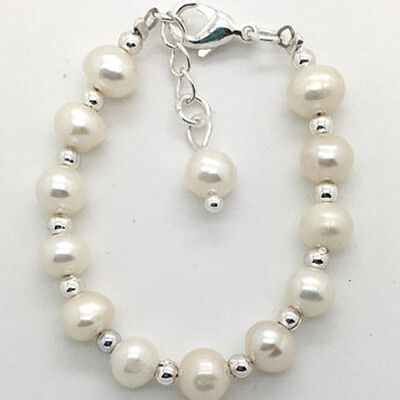 Pearl Baby Blessing Bracelet