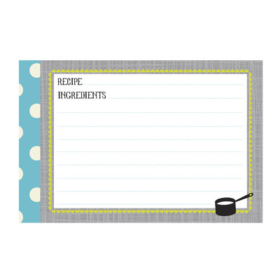 Kitchen Gear Recipe Cards