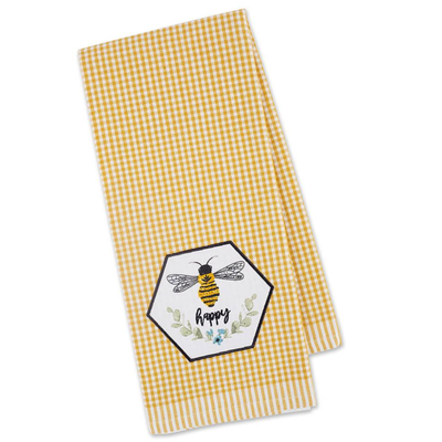 Bee Happy Dishtowel