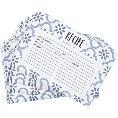 True Blue Recipe Cards