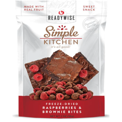 Simple Kitchen Freeze-Dried Raspberries & Brownie Bites