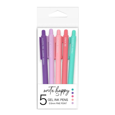 Think Happy Be Happy Gel Pens