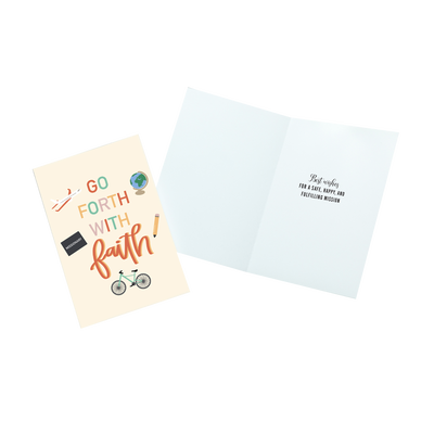 Go Forth with Faith Missionary Greeting Card