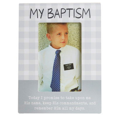 My Baptism Gingham Frame