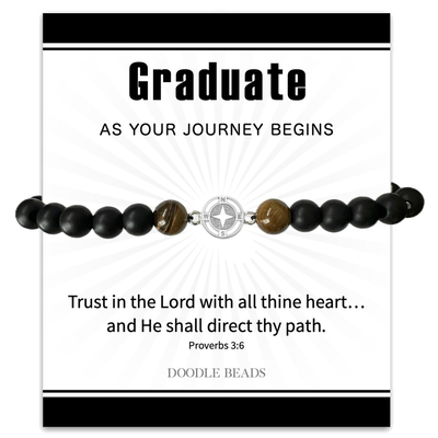 Compass Graduate Beaded Bracelet