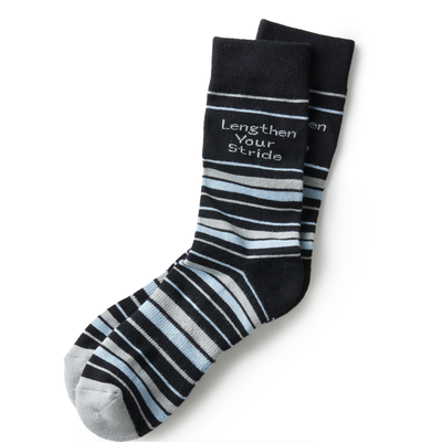 Lengthen Your Stride Striped Socks