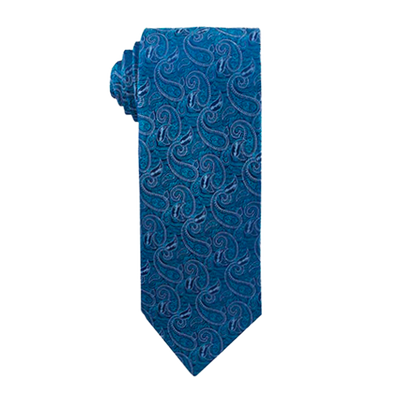 Men's Teal Paisley Angel Moroni Necktie