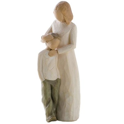 Mother and Son Figurine